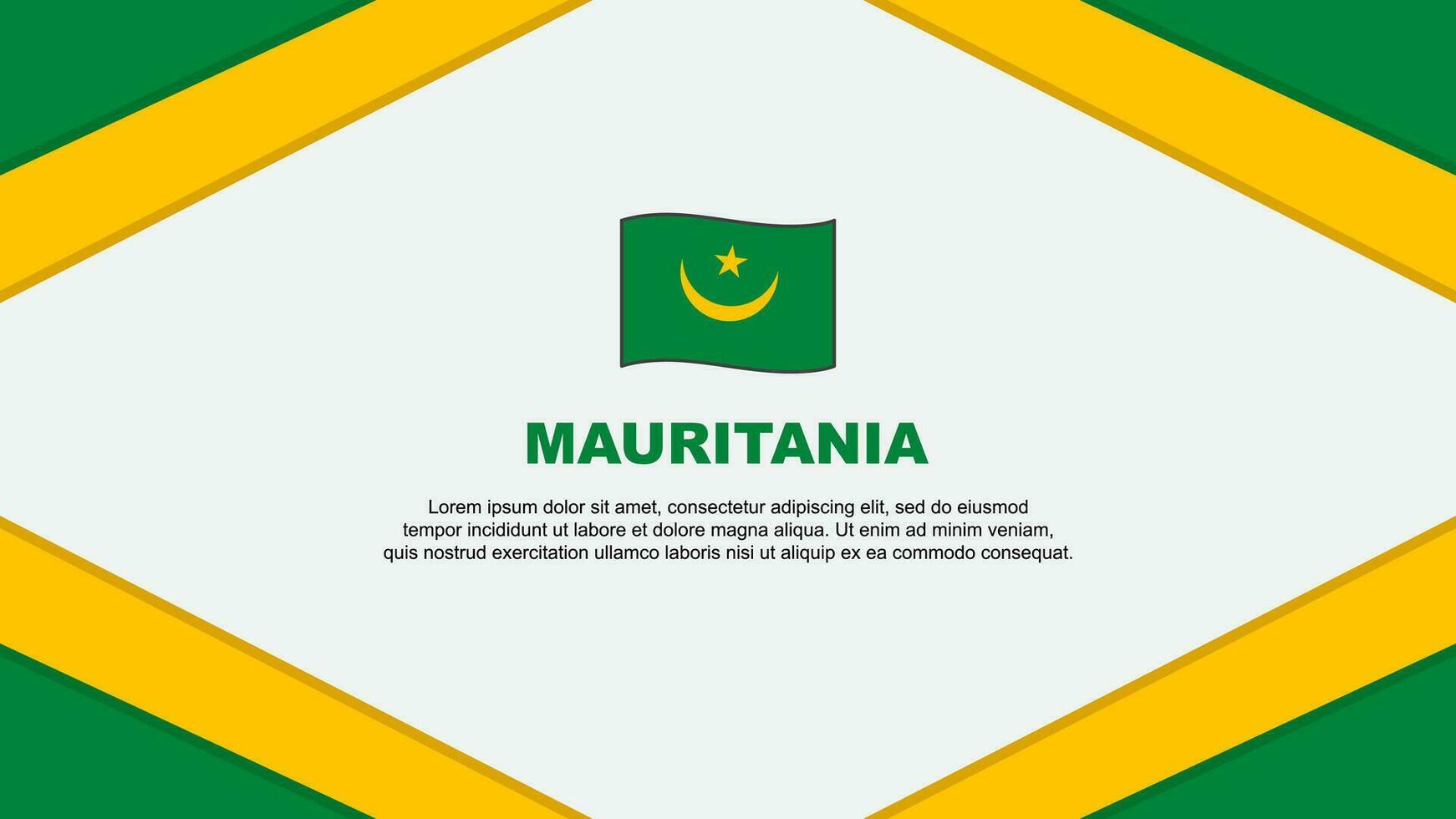 Mauritania bandera resumen antecedentes diseño modelo. Mauritania independencia día bandera dibujos animados vector ilustración. modelo