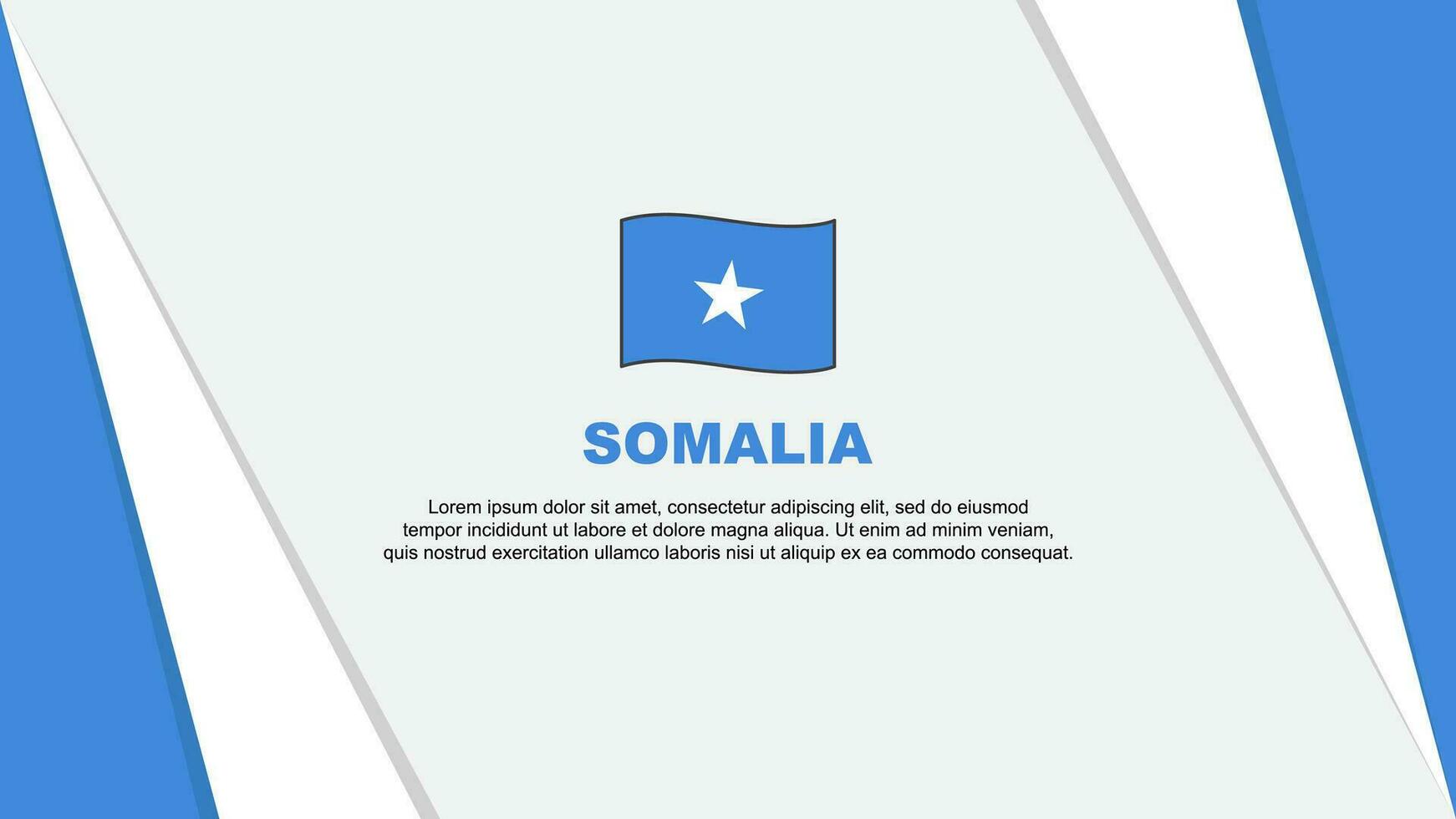Somalia Flag Abstract Background Design Template. Somalia Independence Day Banner Cartoon Vector Illustration. Somalia Flag