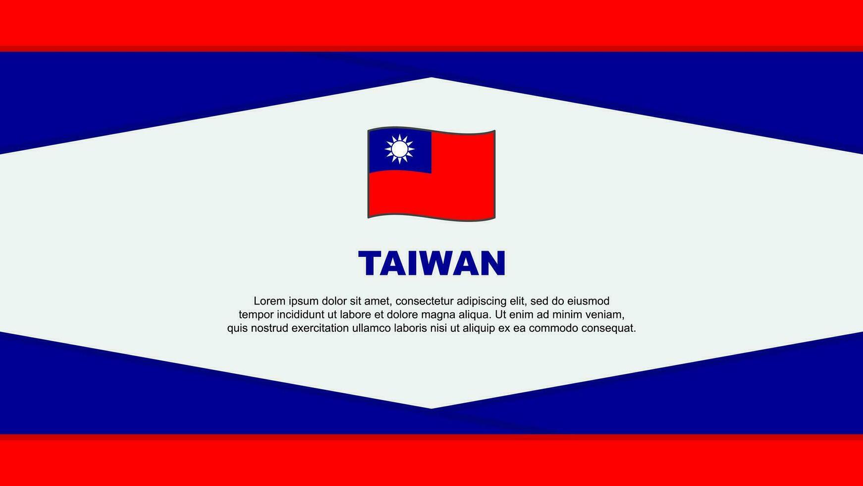 Taiwán bandera resumen antecedentes diseño modelo. Taiwán independencia día bandera dibujos animados vector ilustración. Taiwán vector