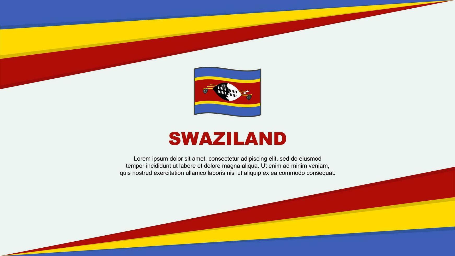 Swazilandia bandera resumen antecedentes diseño modelo. Swazilandia independencia día bandera dibujos animados vector ilustración. Swazilandia diseño