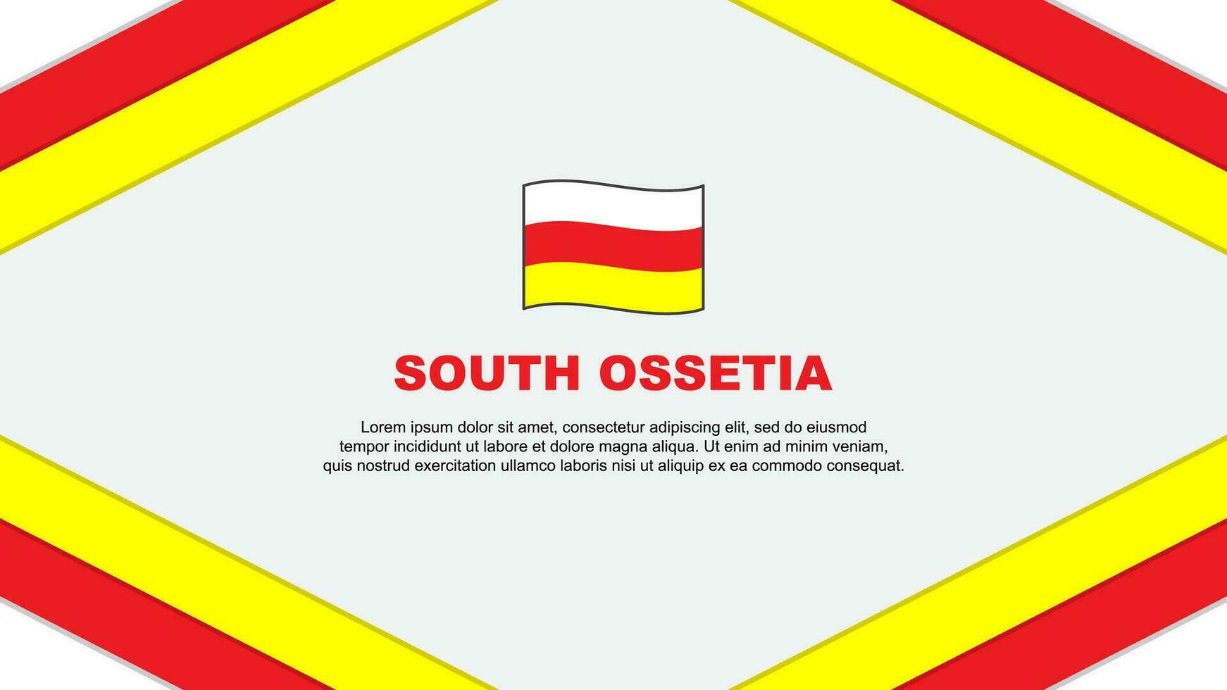 sur Osetia bandera resumen antecedentes diseño modelo. sur Osetia independencia día bandera dibujos animados vector ilustración. sur Osetia modelo