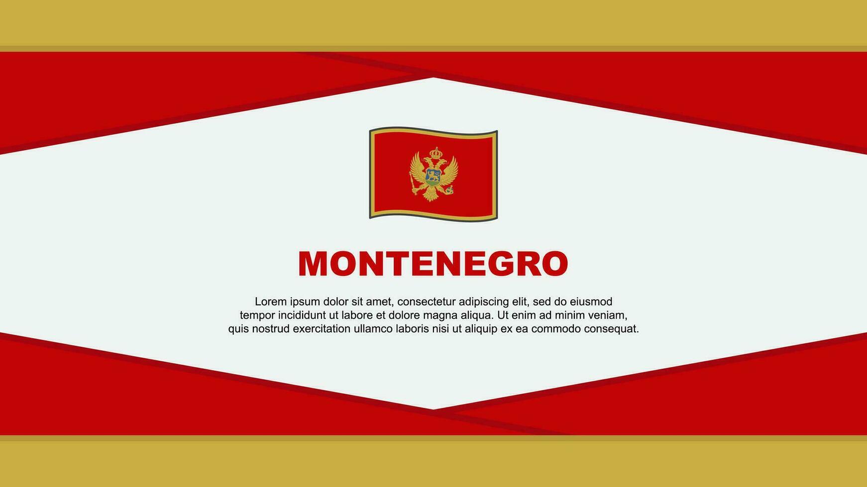 montenegro bandera resumen antecedentes diseño modelo. montenegro independencia día bandera dibujos animados vector ilustración. montenegro vector