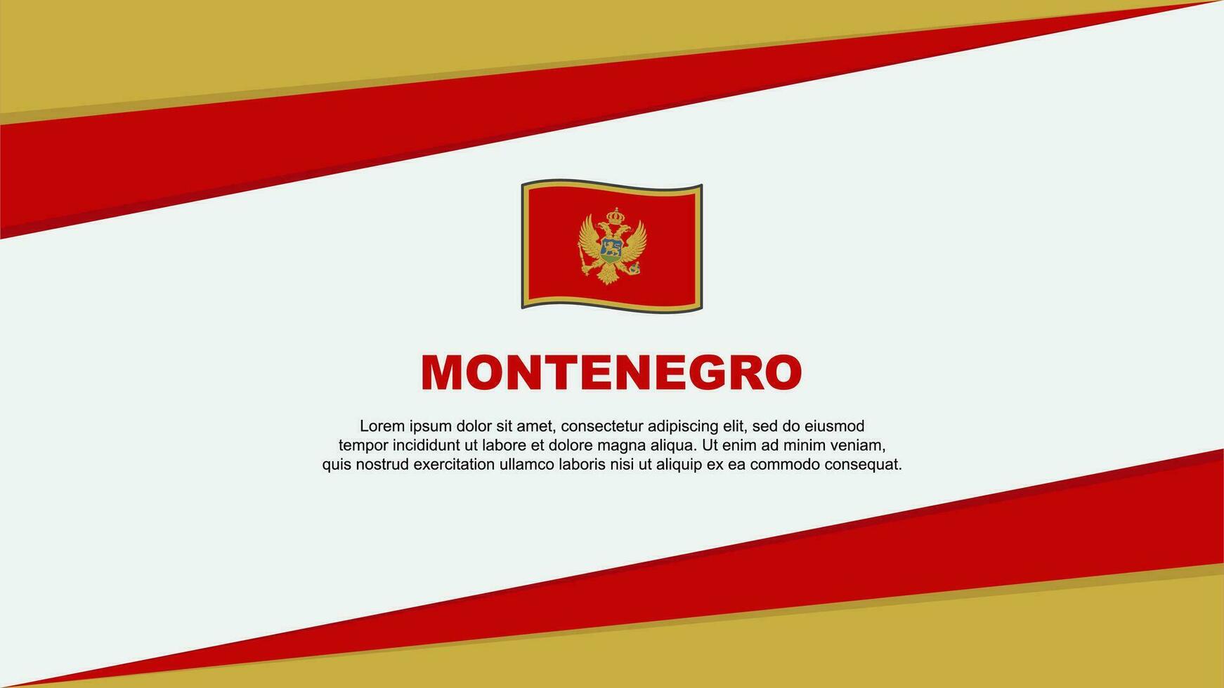 montenegro bandera resumen antecedentes diseño modelo. montenegro independencia día bandera dibujos animados vector ilustración. montenegro diseño