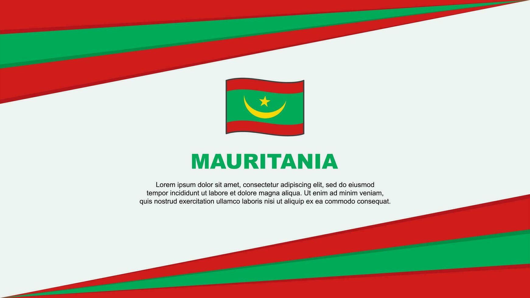 Mauritania bandera resumen antecedentes diseño modelo. Mauritania independencia día bandera dibujos animados vector ilustración. Mauritania diseño