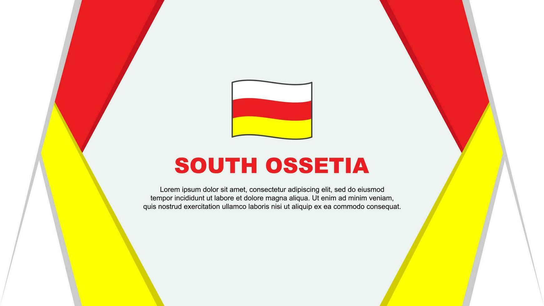 sur Osetia bandera resumen antecedentes diseño modelo. sur Osetia independencia día bandera dibujos animados vector ilustración. sur Osetia antecedentes