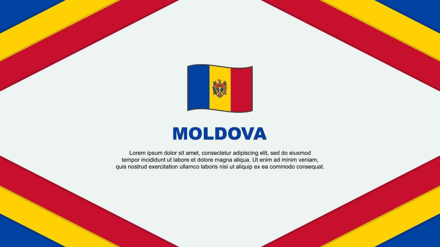 Moldavia bandera resumen antecedentes diseño modelo. Moldavia independencia día bandera dibujos animados vector ilustración. Moldavia modelo