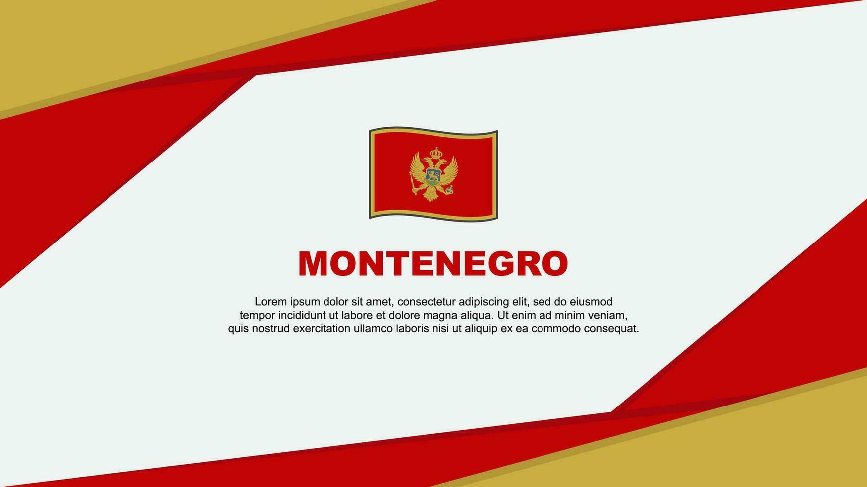 montenegro bandera resumen antecedentes diseño modelo. montenegro independencia día bandera dibujos animados vector ilustración. montenegro