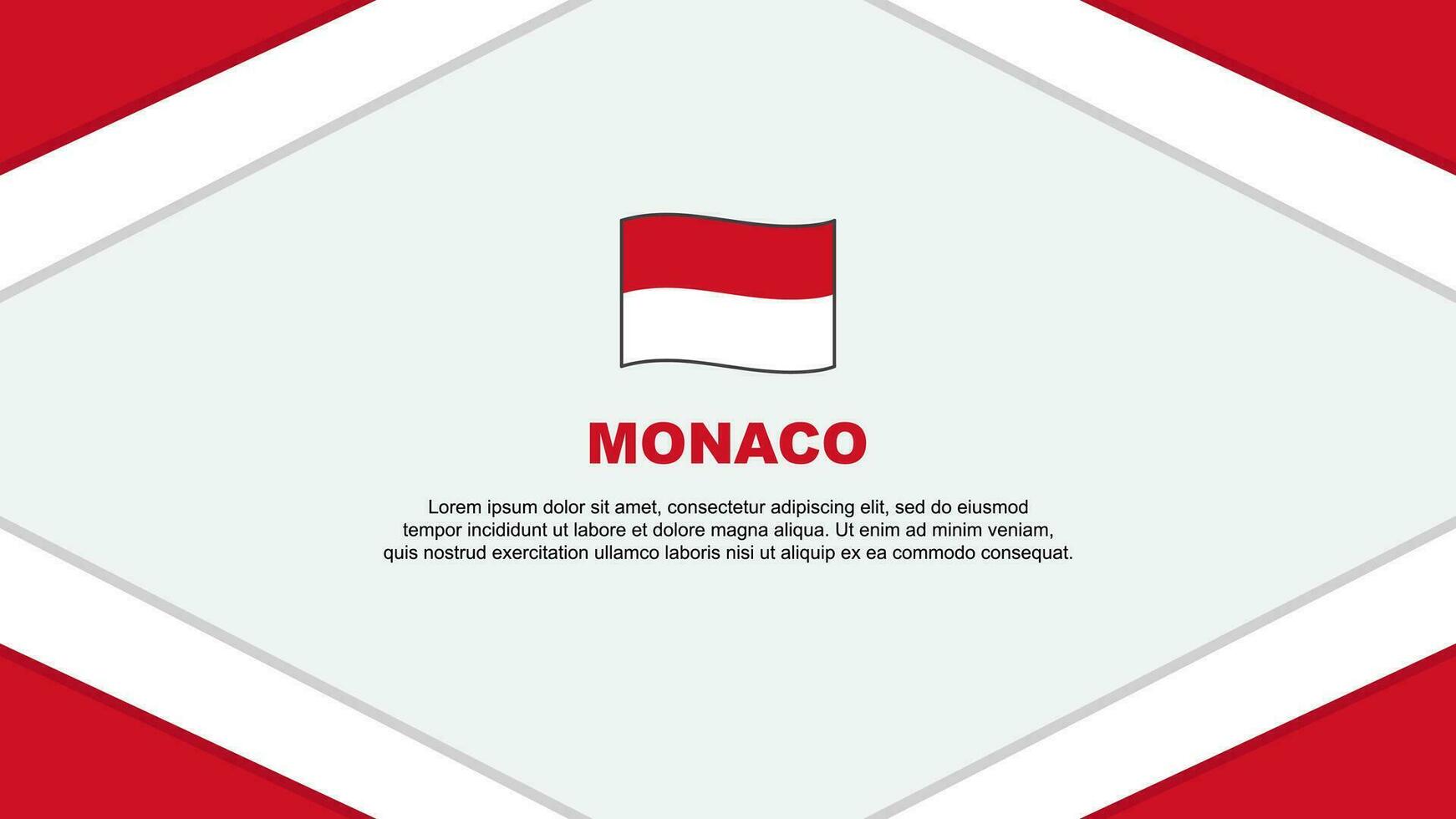 Mónaco bandera resumen antecedentes diseño modelo. Mónaco independencia día bandera dibujos animados vector ilustración. Mónaco modelo