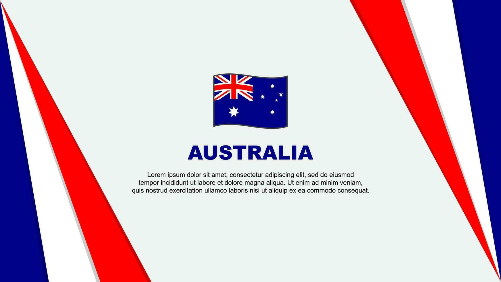 Australia bandera resumen antecedentes diseño modelo. Australia independencia día bandera dibujos animados vector ilustración. Australia bandera