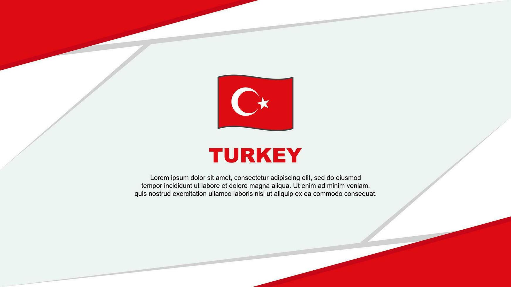 Turquía bandera resumen antecedentes diseño modelo. Turquía independencia día bandera dibujos animados vector ilustración. Turquía