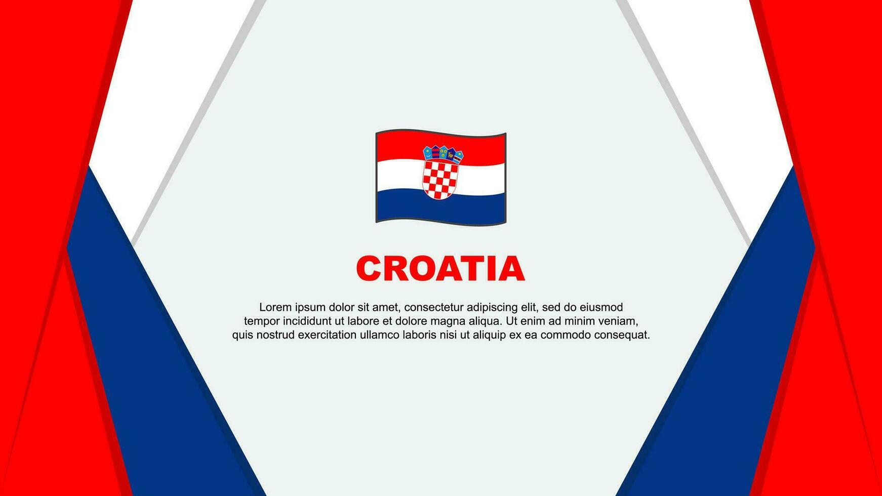 Croacia bandera resumen antecedentes diseño modelo. Croacia independencia día bandera dibujos animados vector ilustración. Croacia antecedentes