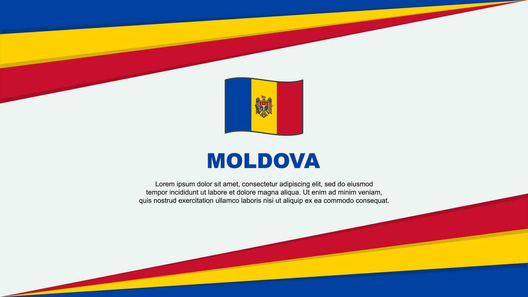Moldavia bandera resumen antecedentes diseño modelo. Moldavia independencia día bandera dibujos animados vector ilustración. Moldavia diseño