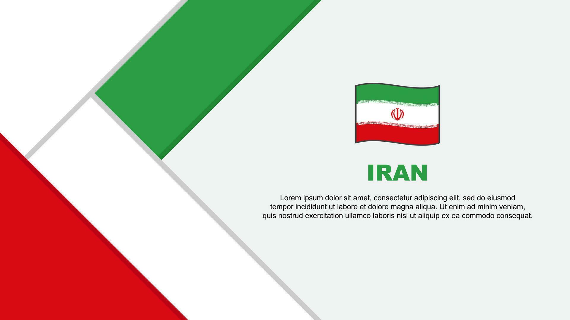 Iran Flag Abstract Background Design Template. Iran Independence Day