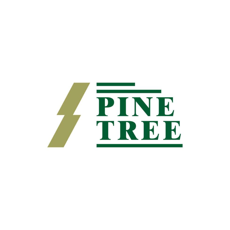 Pine Tree logo design vector. Creative Pine logo concepts template vector