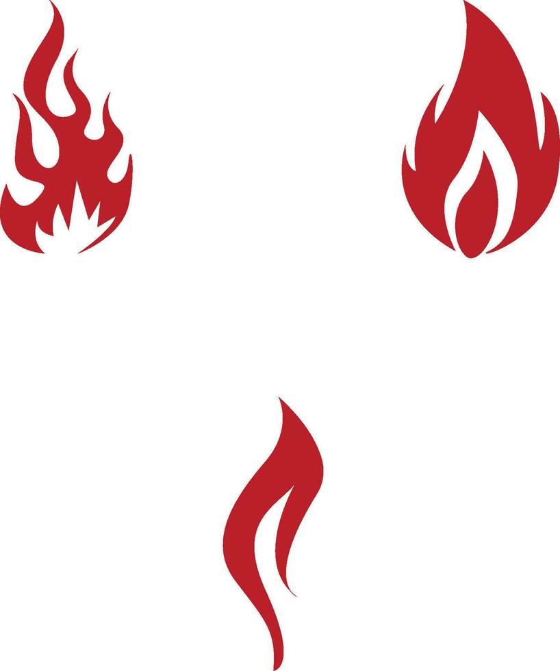 rojo fuego demonios vector