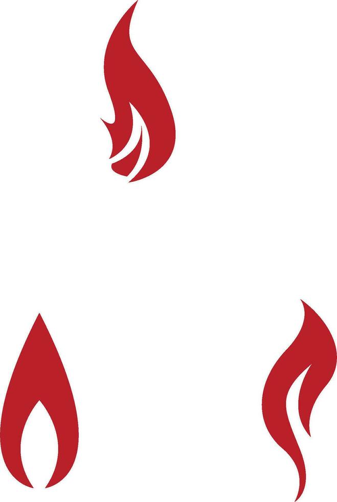 red fire devils vector