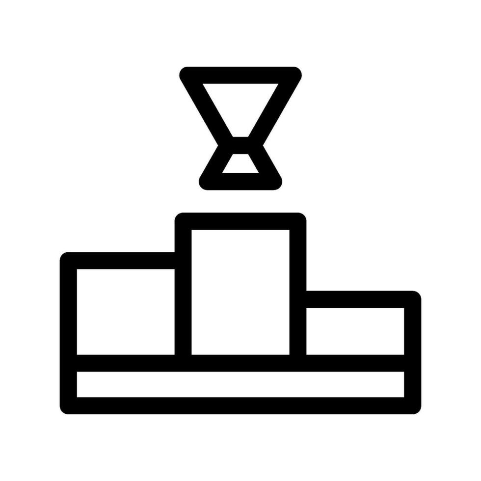 Podium Icon Vector Symbol Design Illustration