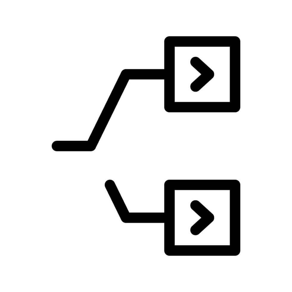 Split Icon Vector Symbol Design Illustration