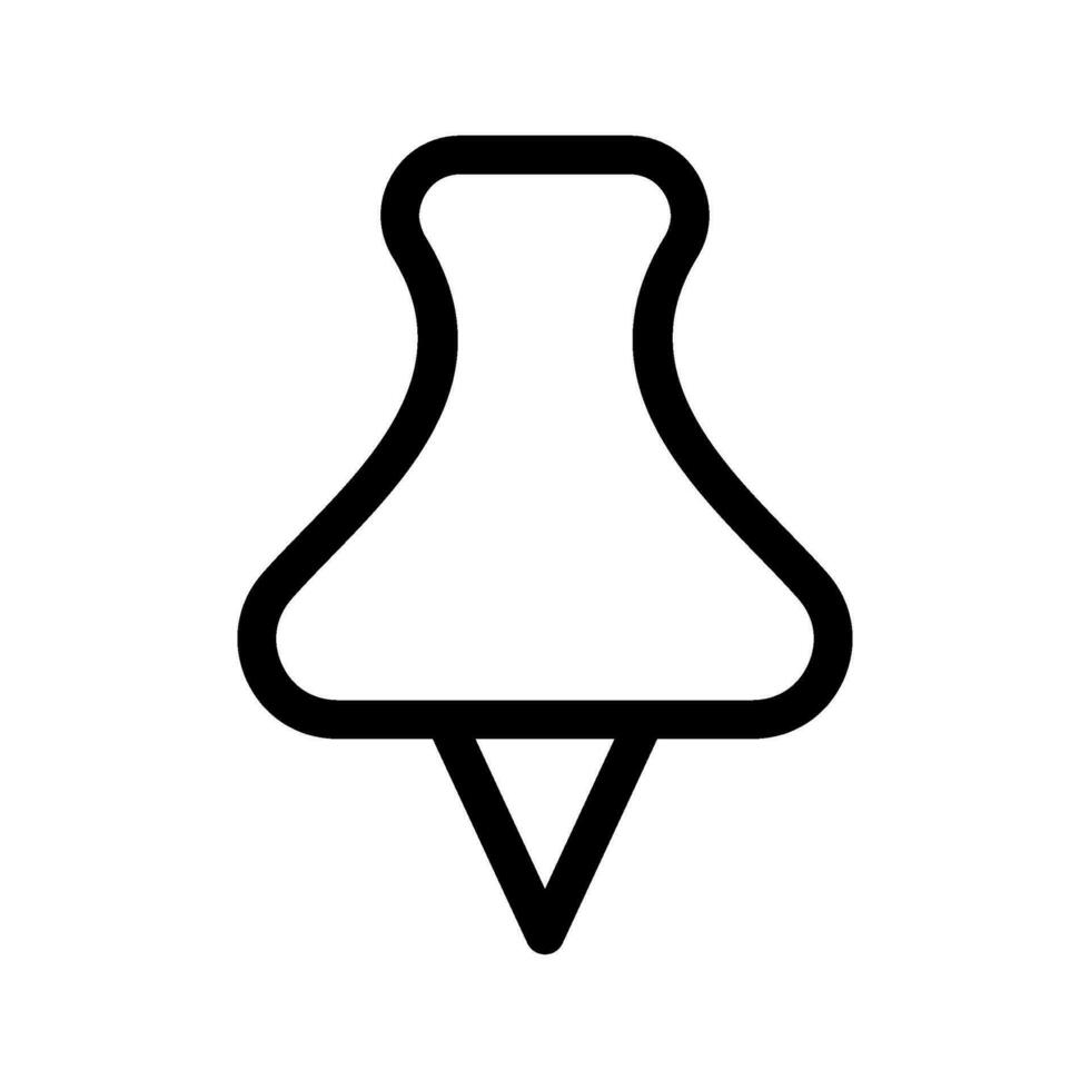Push Pin Icon Vector Symbol Design Illustration