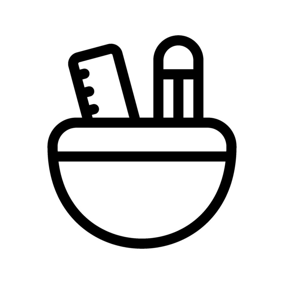 Pencil Case Icon Vector Symbol Design Illustration