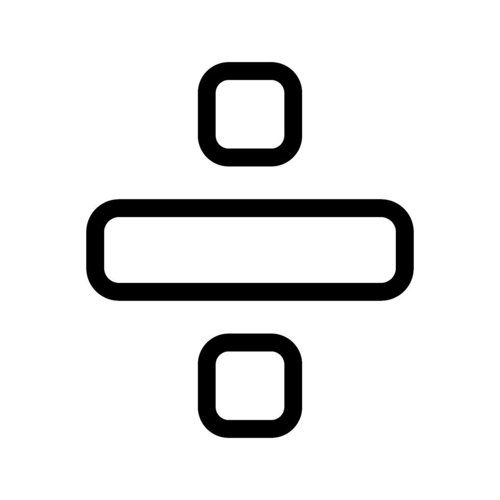 Divide Icon Vector Symbol Design Illustration