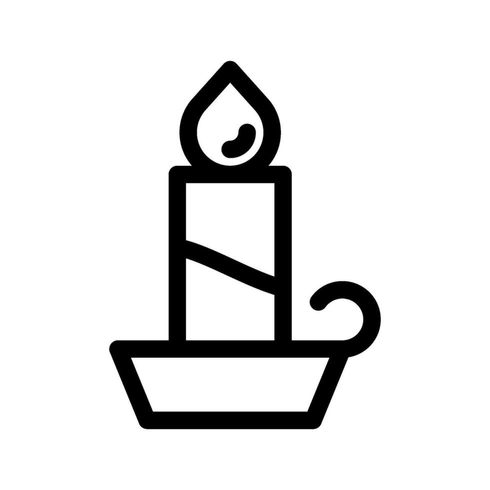 Candle Icon Vector Symbol Design Illustration