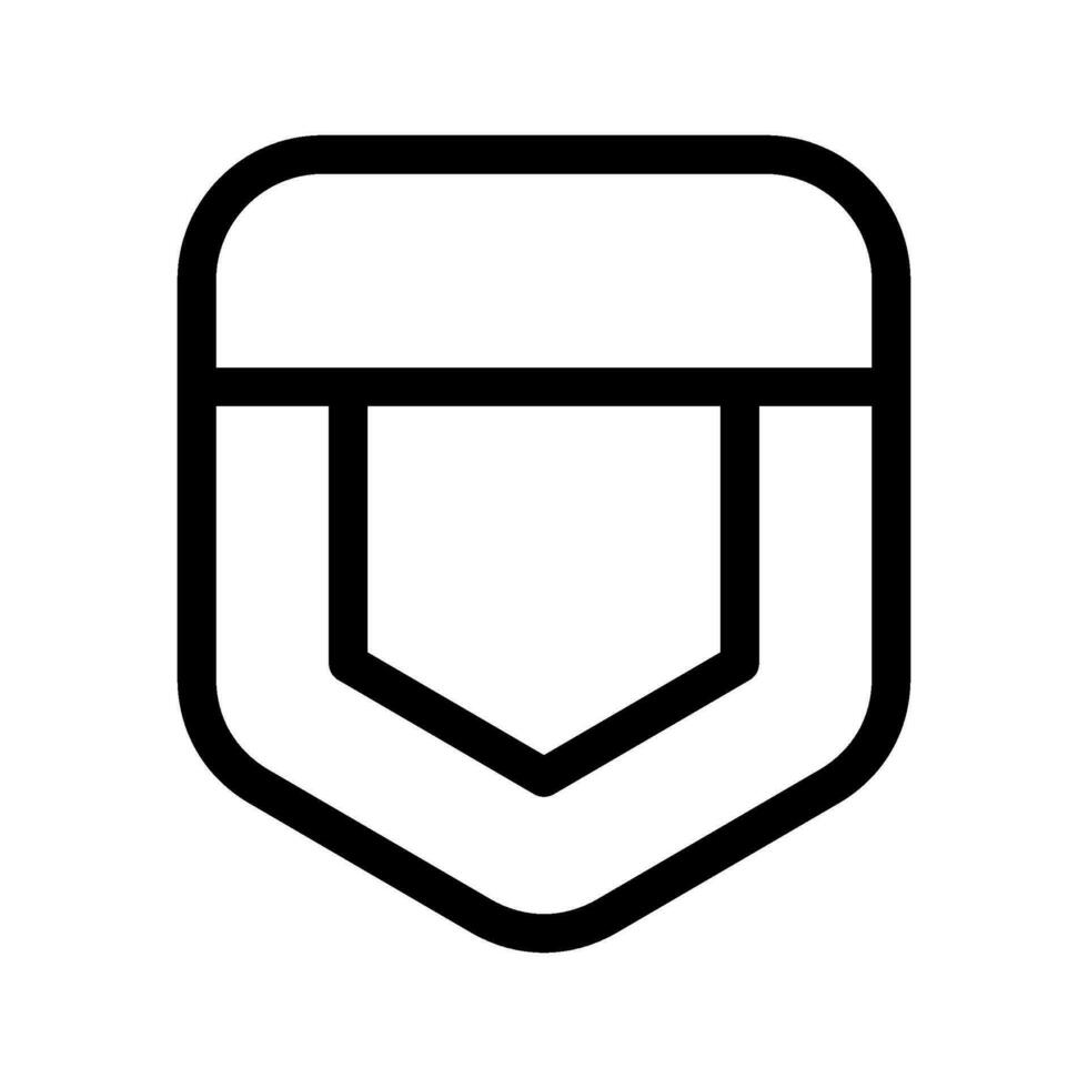 Pocket Icon Vector Symbol Design Illustration