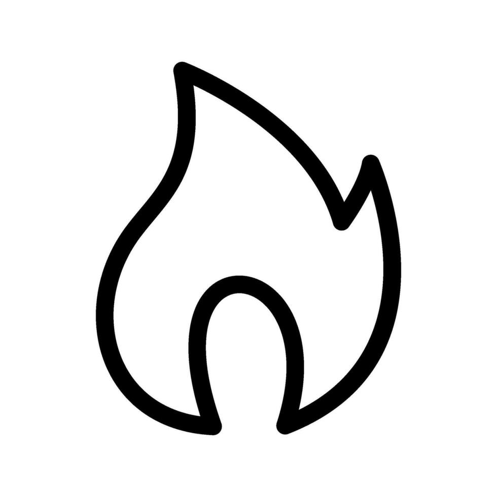 Flame Icon Vector Symbol Design Illustration