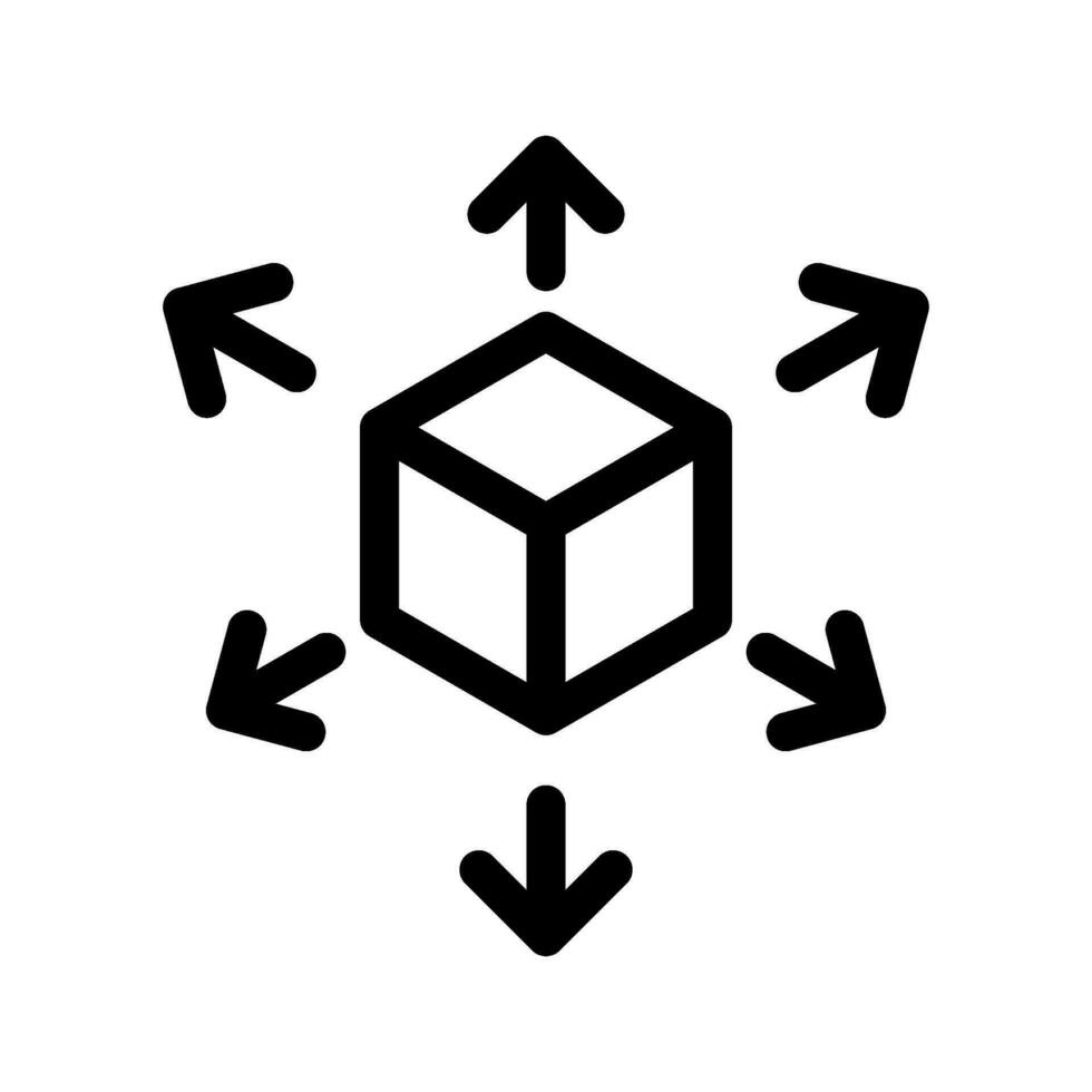 Distribution Icon Vector Symbol Design Illustration