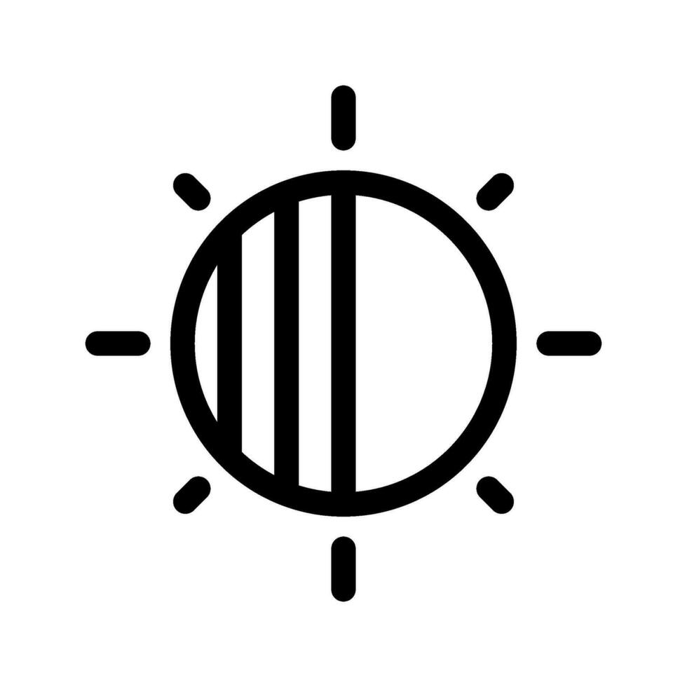 Eclipse Icon Vector Symbol Design Illustration