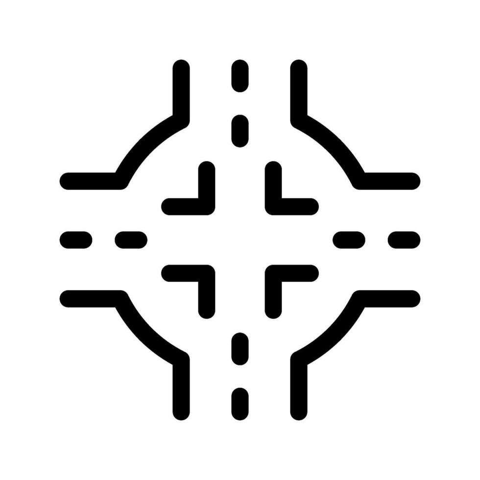 Roundabout Icon Vector Symbol Design Illustration
