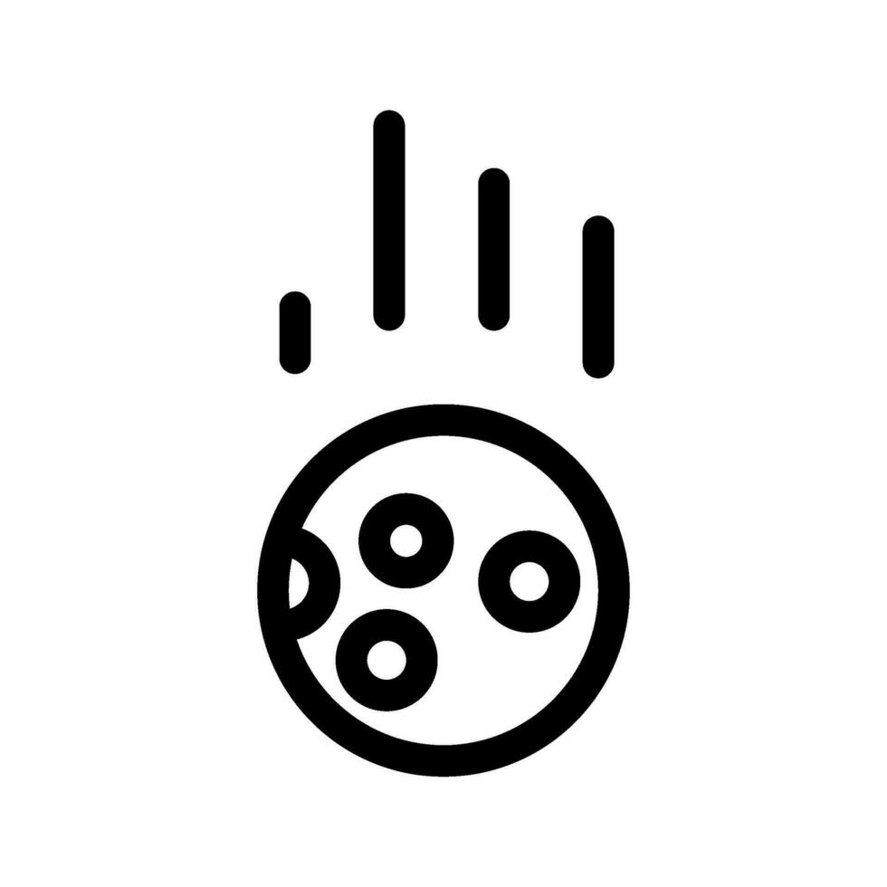 Meteor Icon Vector Symbol Design Illustration