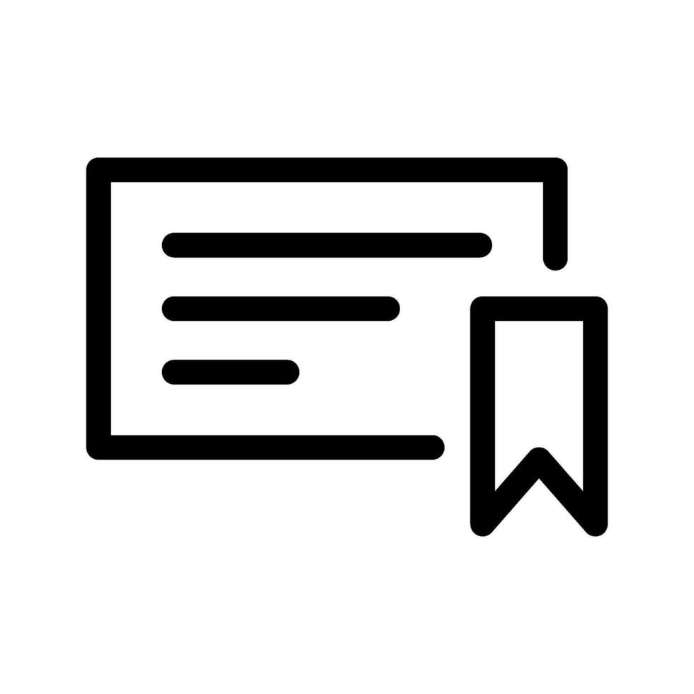 Certificate Icon Vector Symbol Design Illustration
