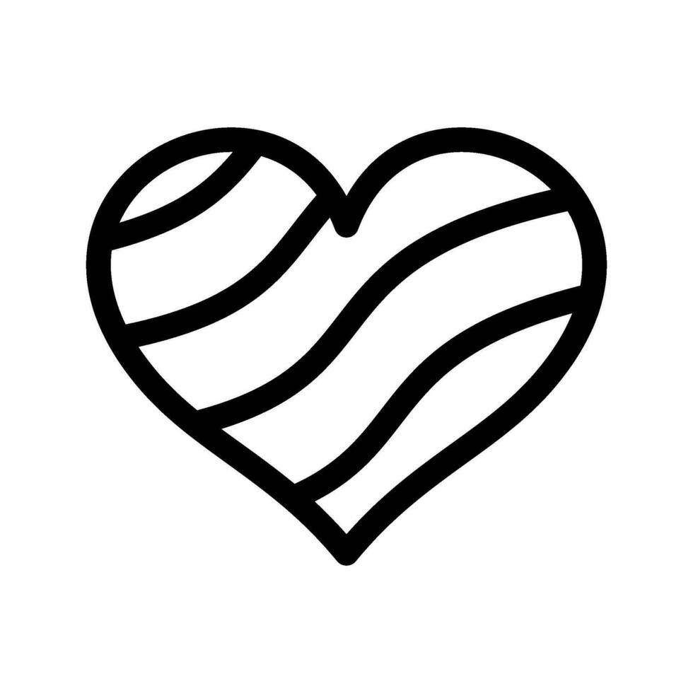 Heart Icon Vector Symbol Design Illustration