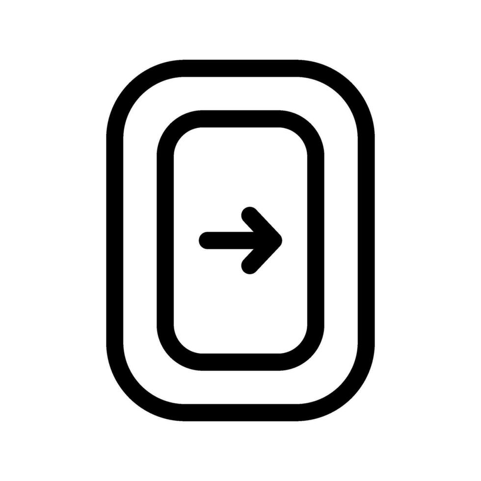 Emergency Exit Door Icon Vector Symbol Design Illustration