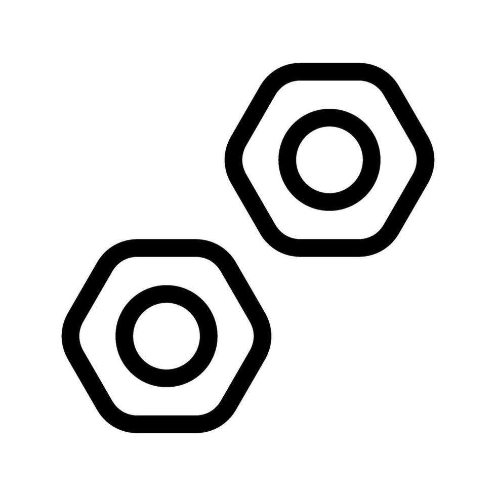 Nut Icon Vector Symbol Design Illustration