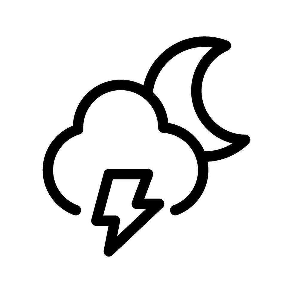 Thunderstorm Icon Vector Symbol Design Illustration