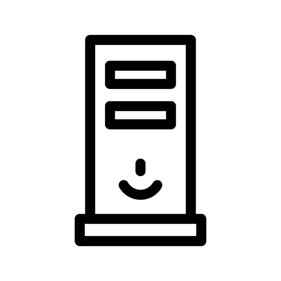 ordenador personal icono vector símbolo diseño ilustración