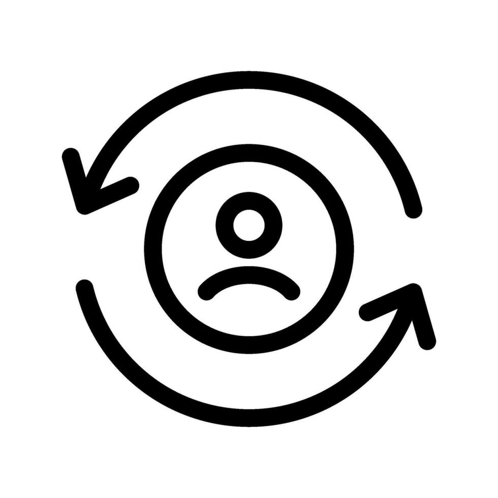 Returning User Icon Vector Symbol Design Illustration