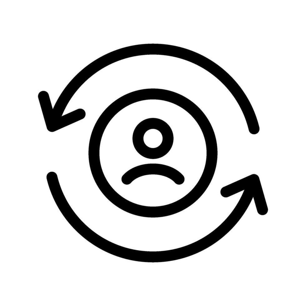 Returning User Icon Vector Symbol Design Illustration