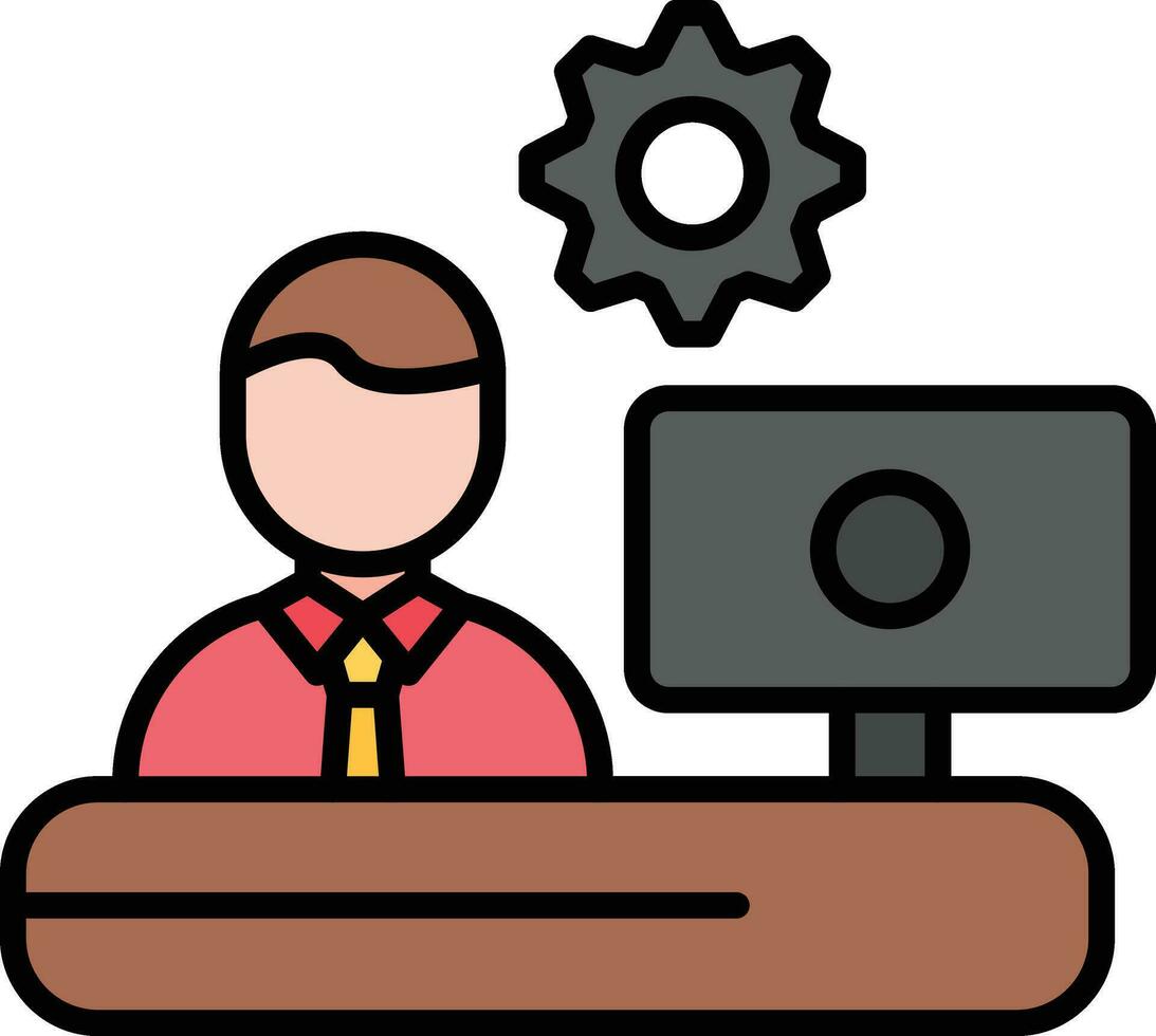 Outsource Management Vector Icon