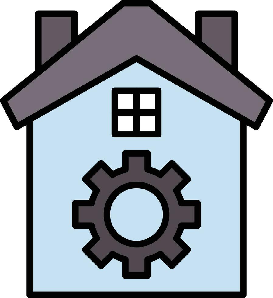 icono de vector de automatización del hogar