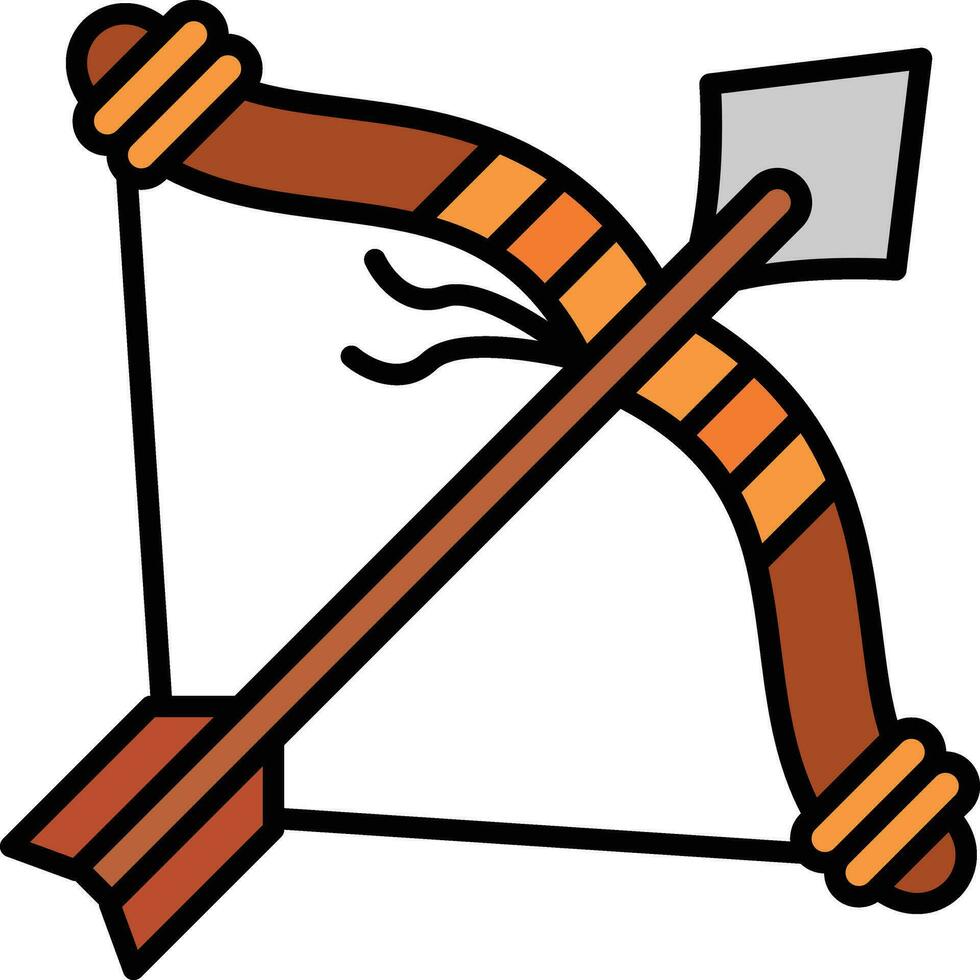 Bow And Arrow Vector Vector Icon