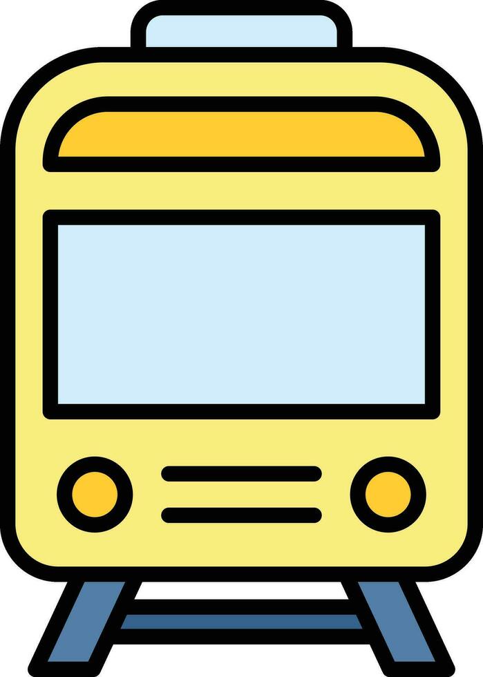 icono de vector de tren