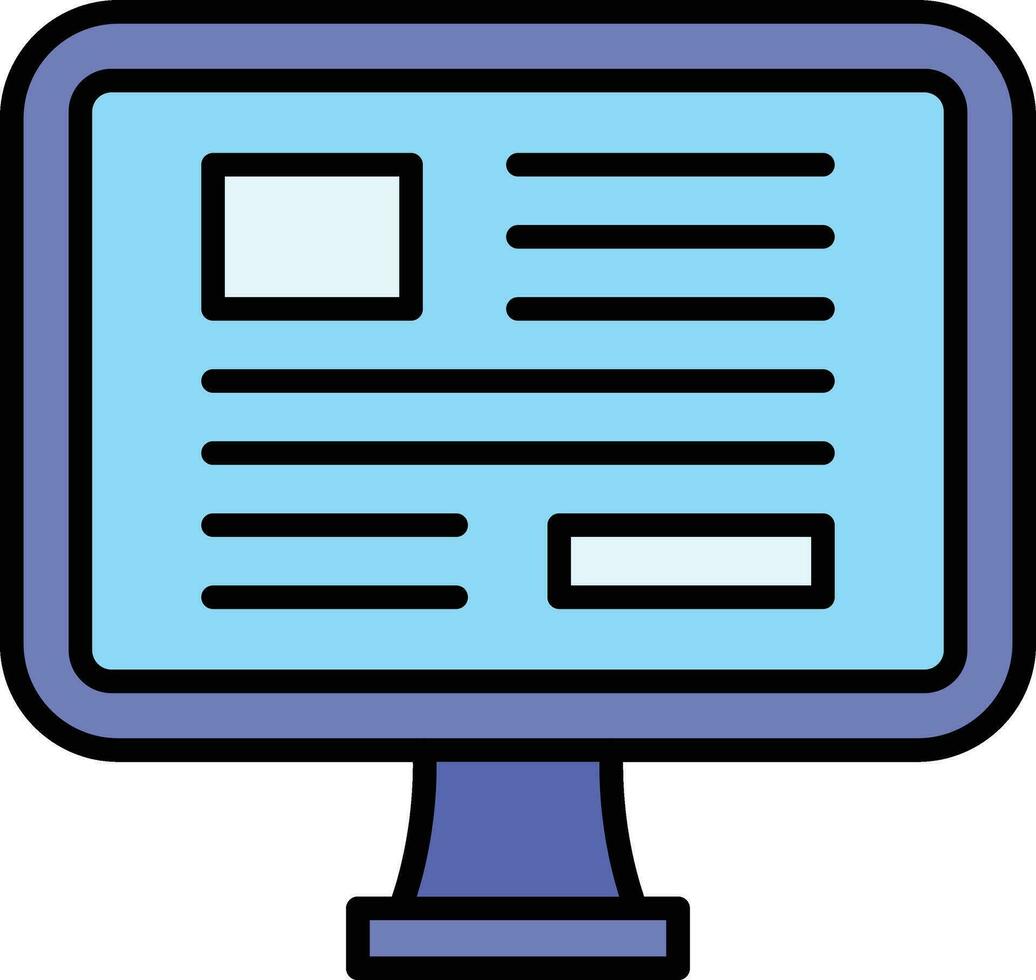 Computer Vector Icon