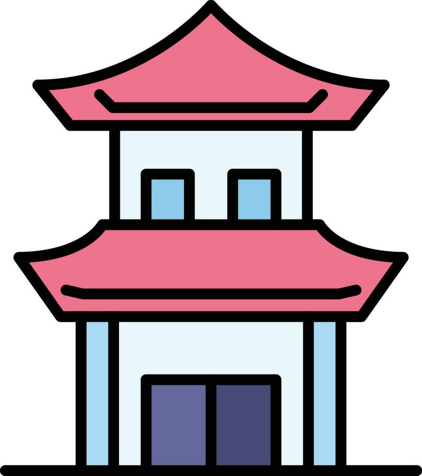 Chinese House Vector Icon