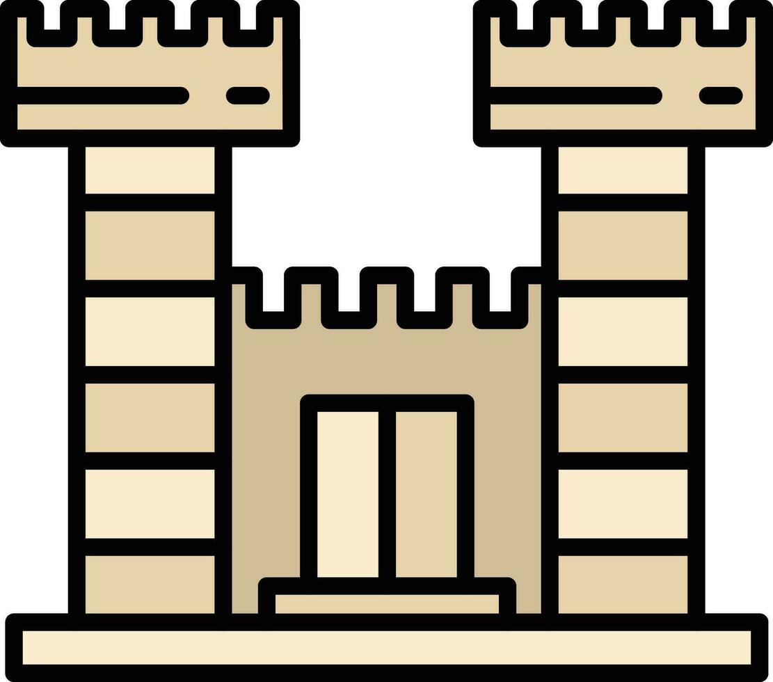 icono de vector de castillo