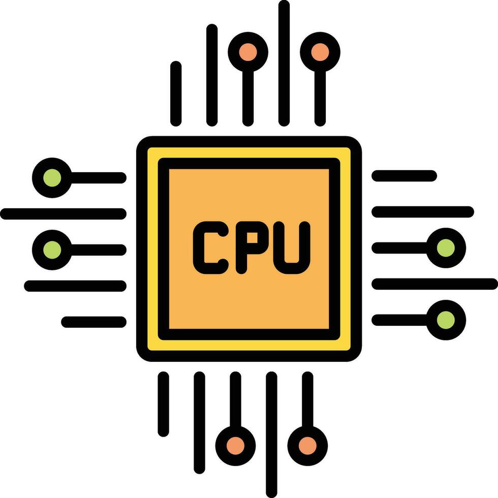 CPU Processor Vector Icon