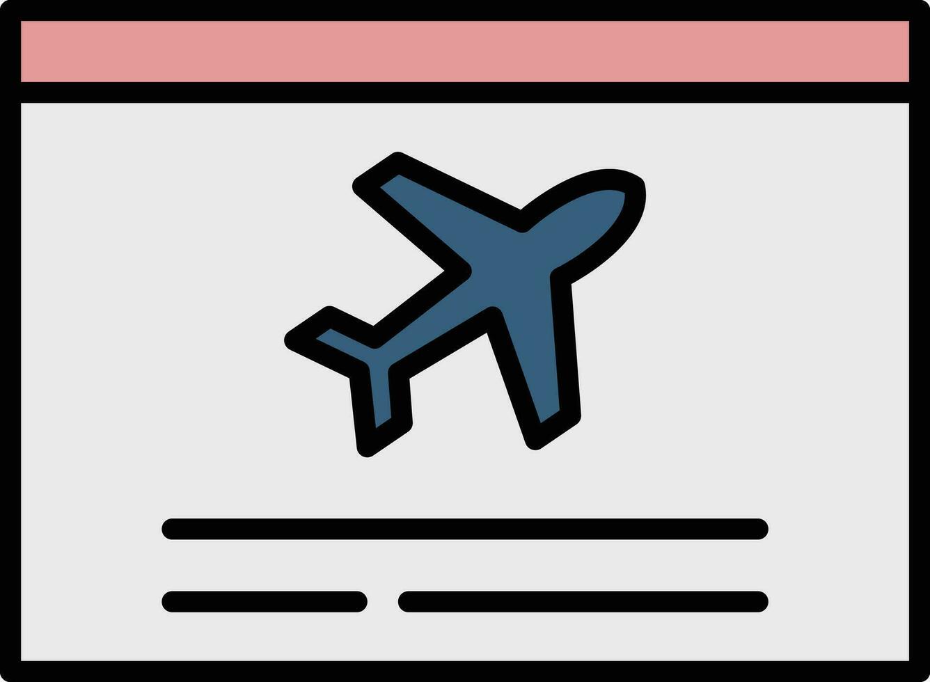 Flight Information Vector Icon