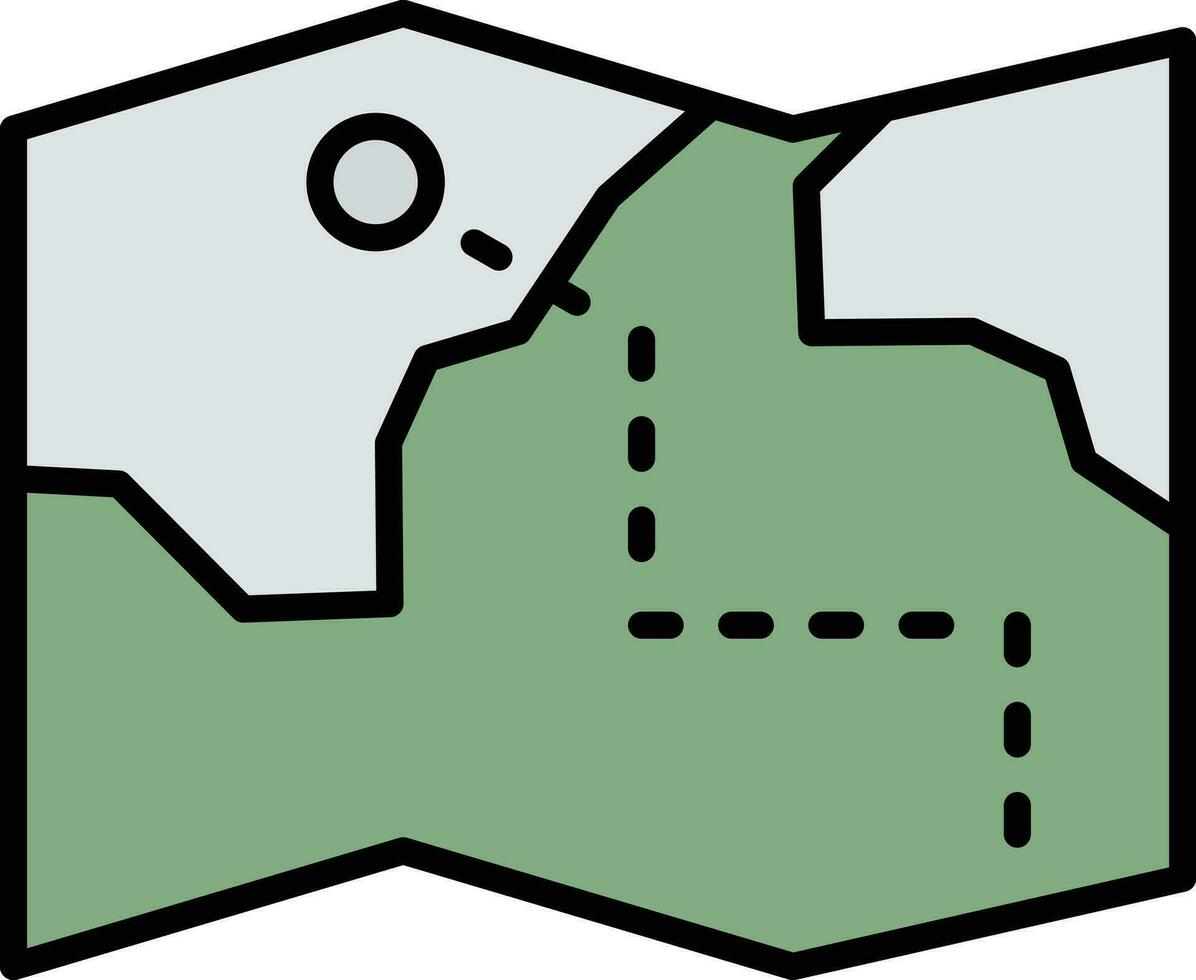 Treasure Map Vector Icon